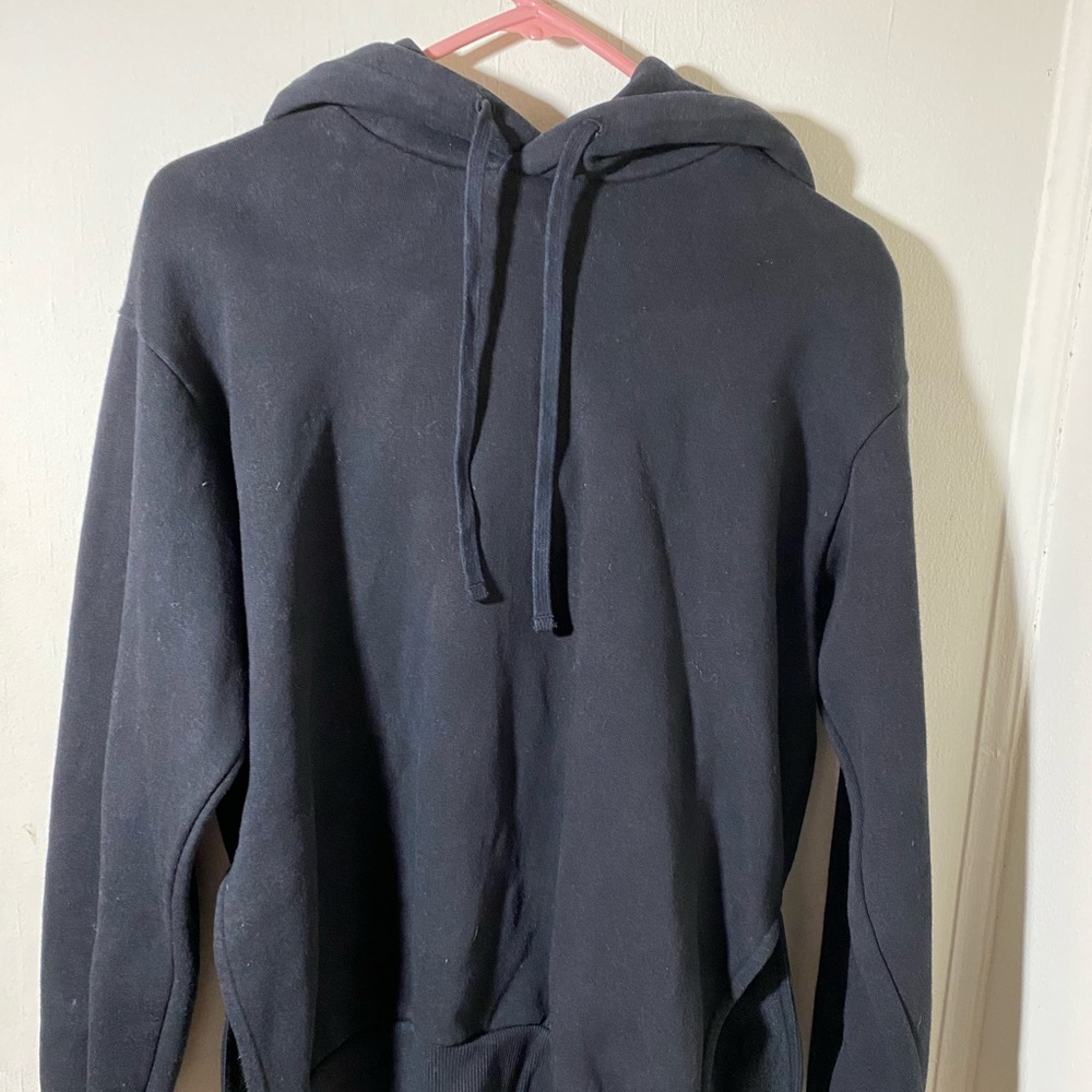 Everlane Black Drawstring Pullover Hoodie Size XS